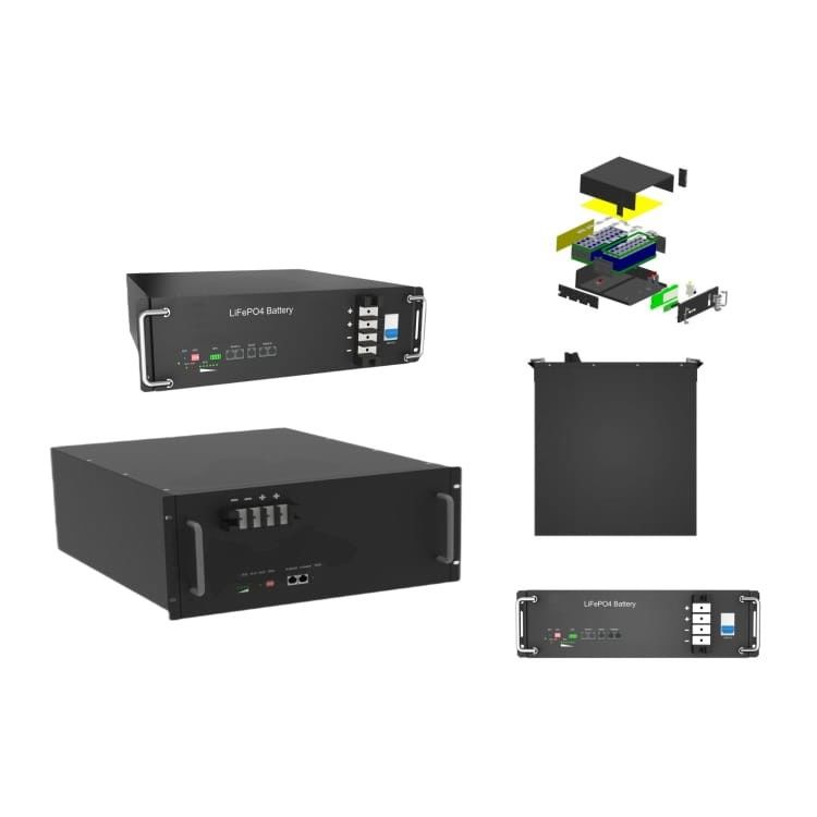 Hochspannung 50 kWh Lifepo4 Rackmount Lithiumbatterie Energiespeichersystem für industrielle Anwendungen