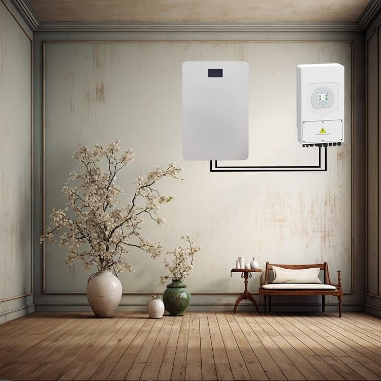 5.12kwh Hybrid Solar Wand Mount Lifepo4 Batterie alles in einem für Wohnraum