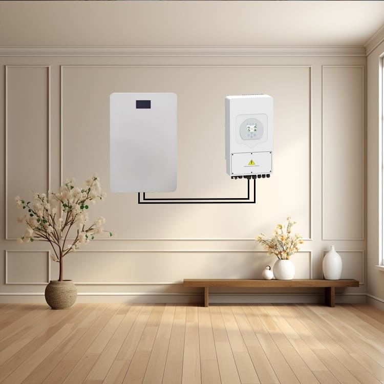 2.56kwh Wandmontierte Lithium-Eisen-Phosphat-Batterie Speicher für Heim Solarsystem